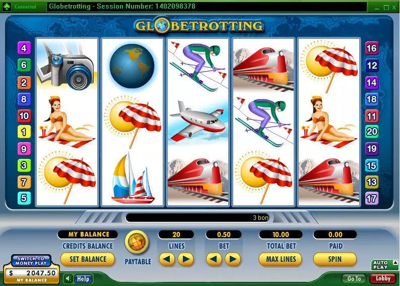 Globetrotting Free Casino Slot  with, delSecond Screen Game