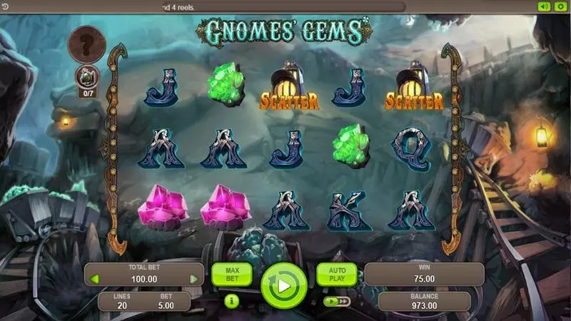 Gnomes' Gems Free Casino Slot  with, delFree Spins