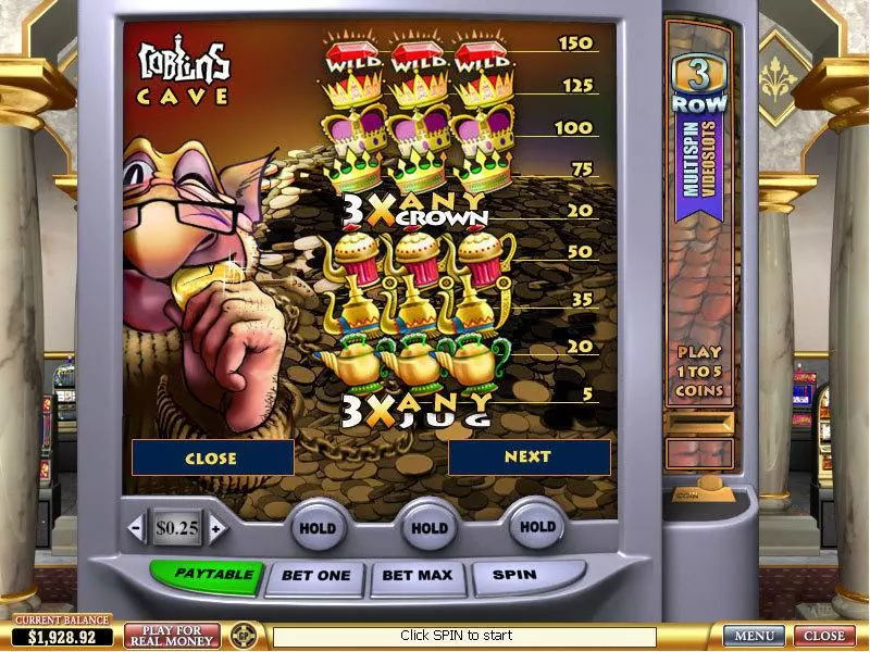 Goblin's Cave Free Casino Slot  with, delSecond Screen Game