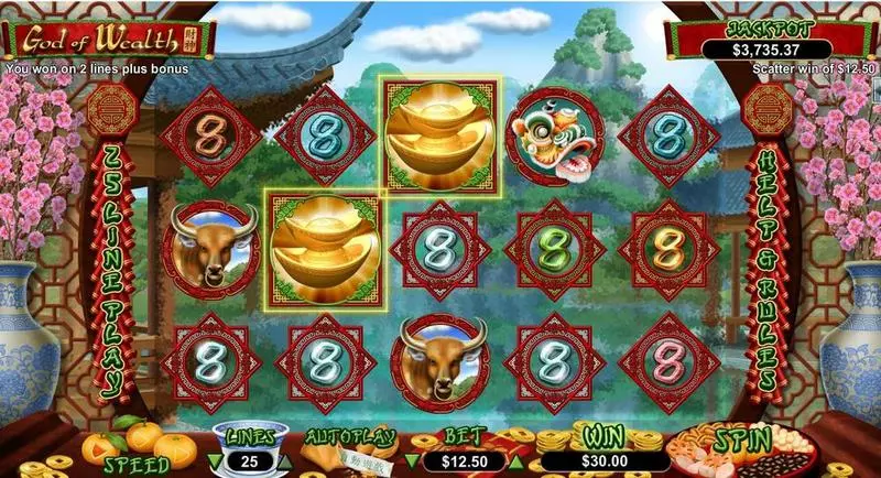 God of Wealth Free Casino Slot  with, delFree Spins