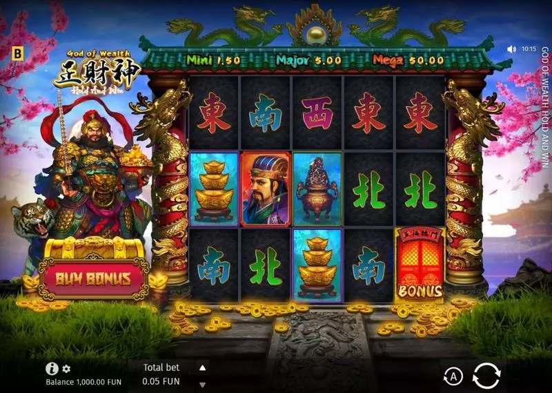 God Of Wealth Hold And Win Free Casino Slot  with, delFree Spins
