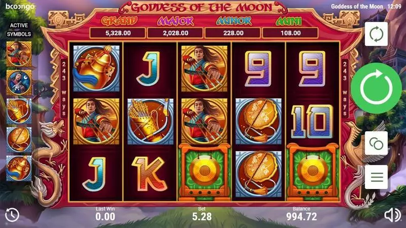 Goddes of the Moon Free Casino Slot  with, delBonus Meters