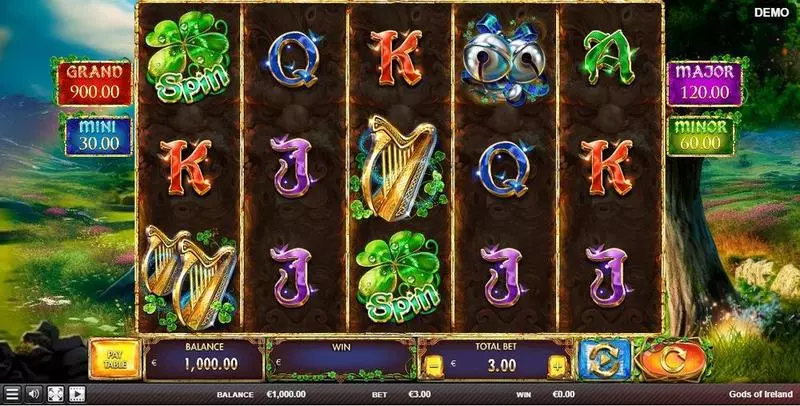 Gods of Ireland Free Casino Slot  with, delFree Spins