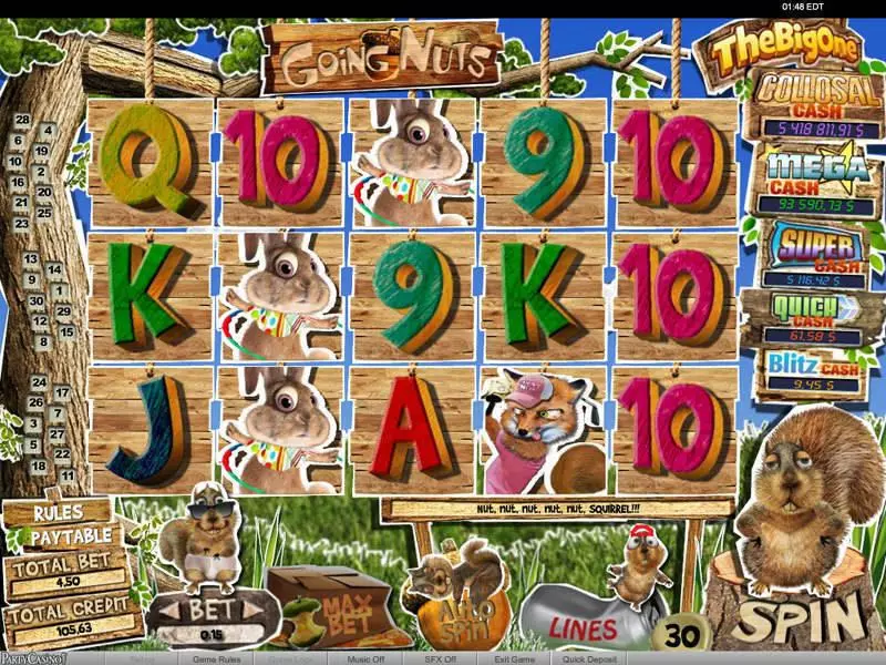 Going Nuts Free Casino Slot  with, delFree Spins