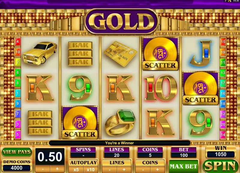 Gold Free Casino Slot  with, delFree Spins