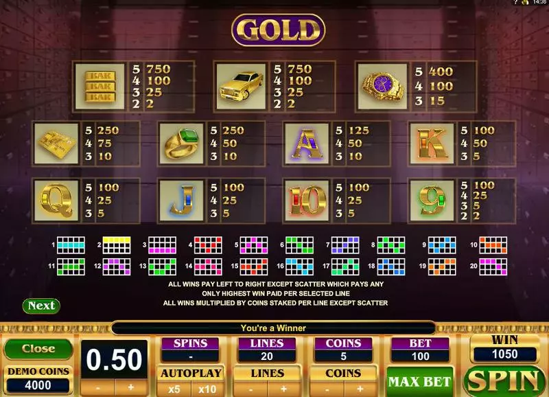 Gold Free Casino Slot  with, delFree Spins