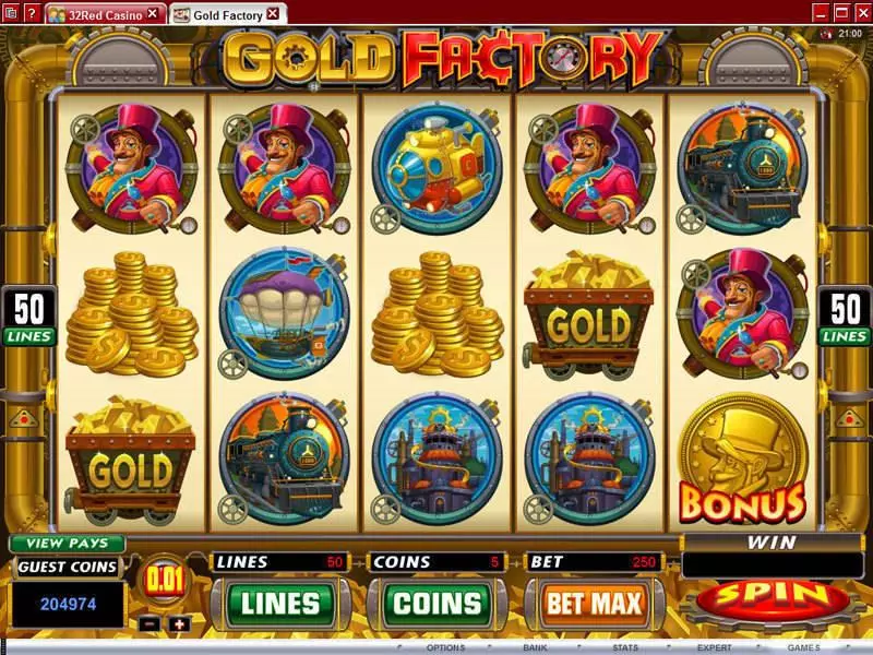 Gold Factory Free Casino Slot  with, delFree Spins