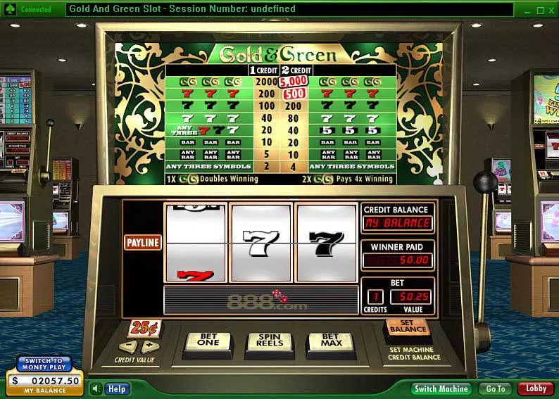 Gold 'n' Green Free Casino Slot 