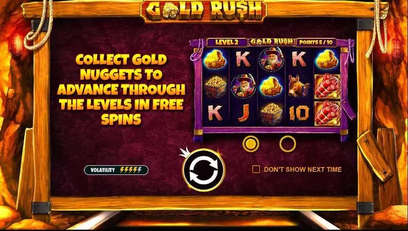 Gold Rush Free Casino Slot  with, delFree Spins