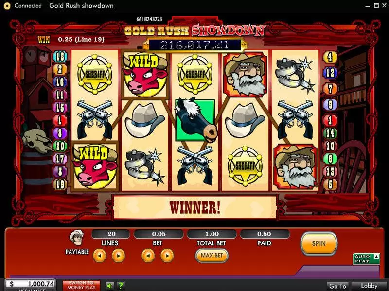 Gold Rush Showdown Free Casino Slot  with, delSecond Screen Game