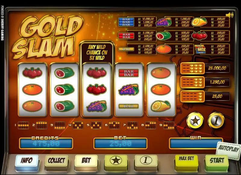Gold Slam Free Casino Slot 