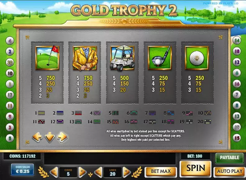 Gold Trophy 2 Free Casino Slot  with, delFree Spins