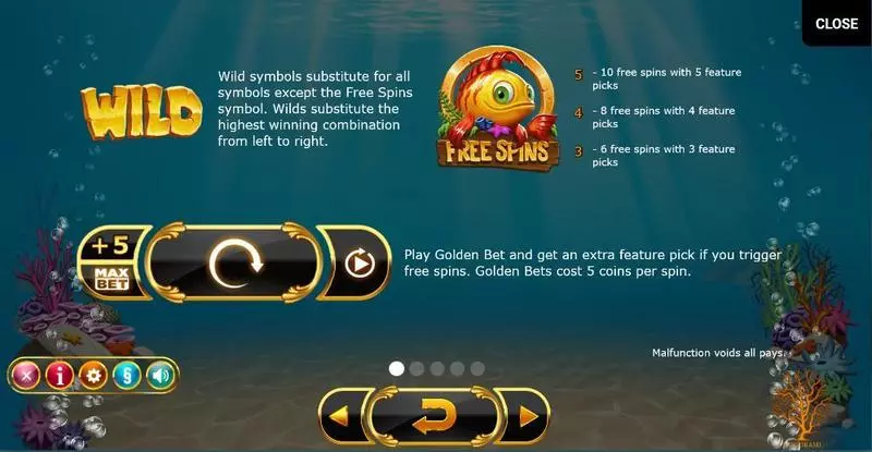 Golden Fish Tank Free Casino Slot  with, delFree Spins