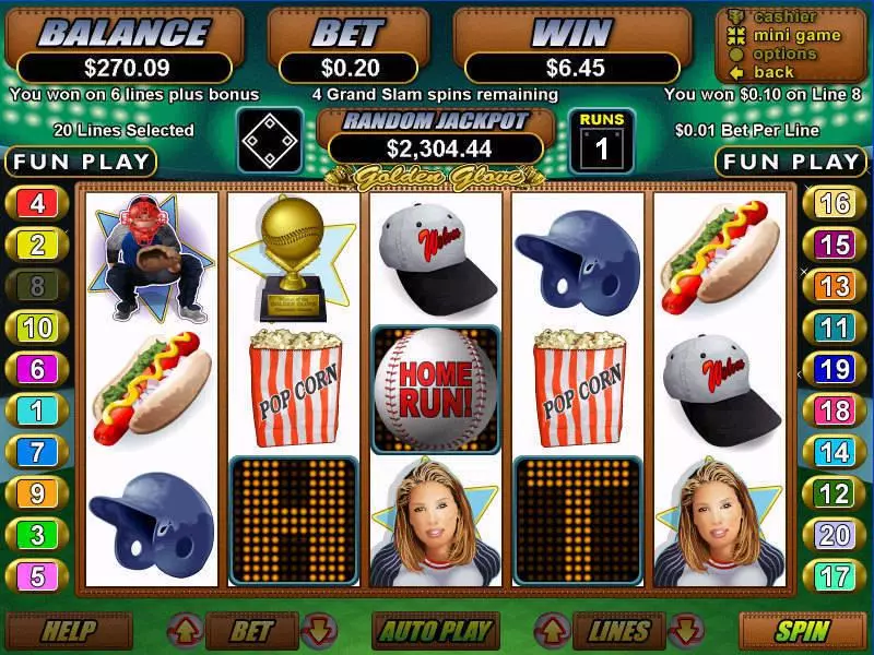 Golden Glove Free Casino Slot  with, delFree Spins