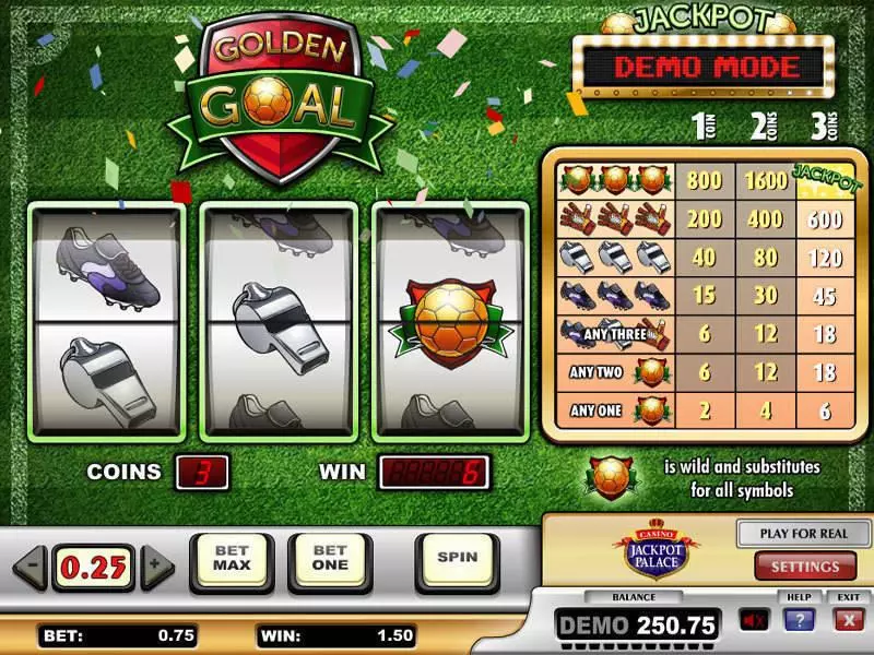 Golden Goal Free Casino Slot 