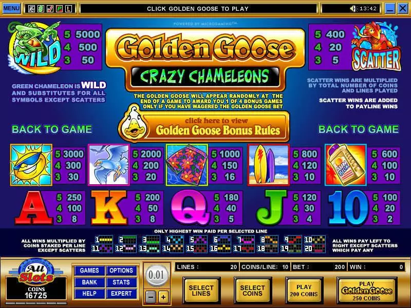 Golden Goose - Crazy Chameleons Free Casino Slot  with, delFree Spins