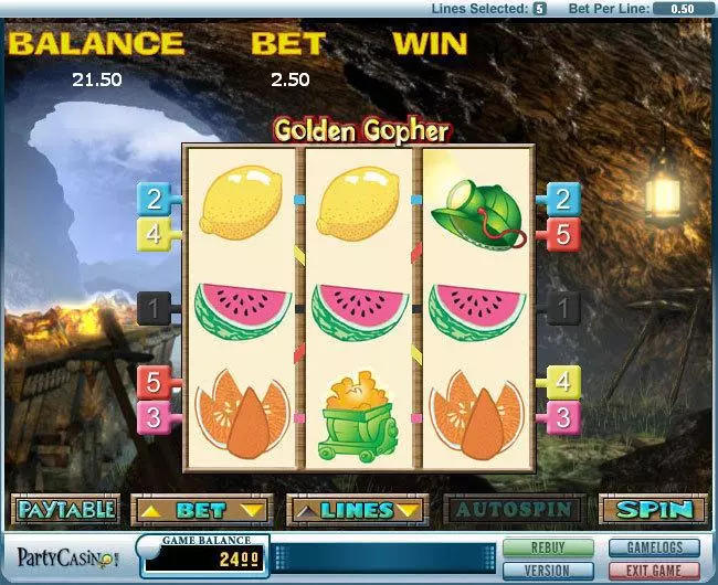 Golden Gopher Free Casino Slot 