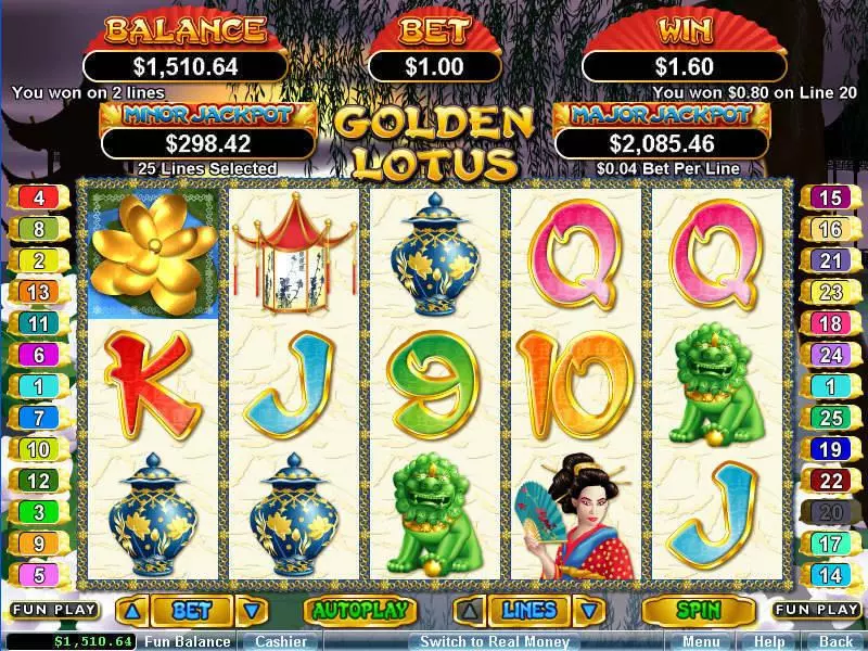 Golden Lotus Free Casino Slot  with, delFree Spins