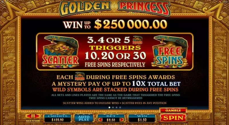 Golden Princess Free Casino Slot  with, delFree Spins