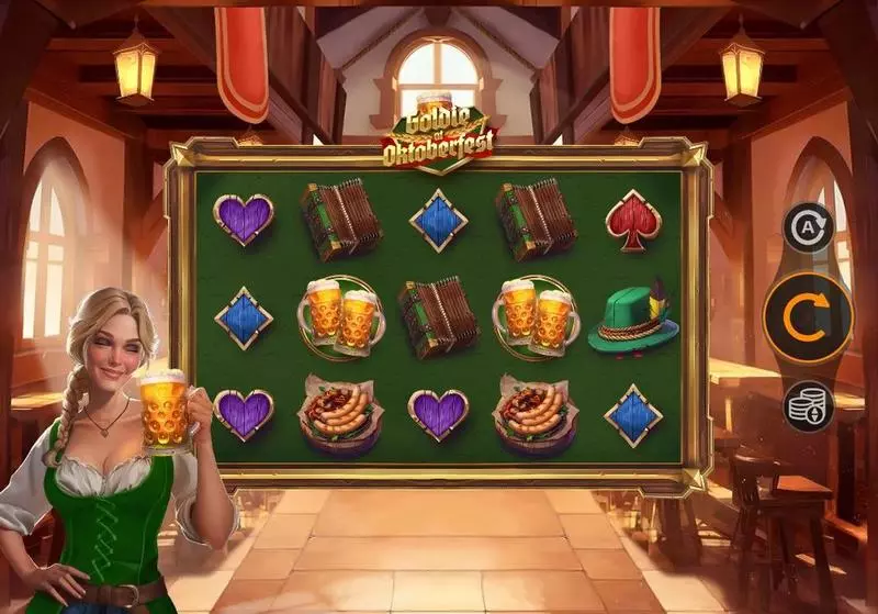 Goldie at Oktoberfest Free Casino Slot  with, delRe-Spin