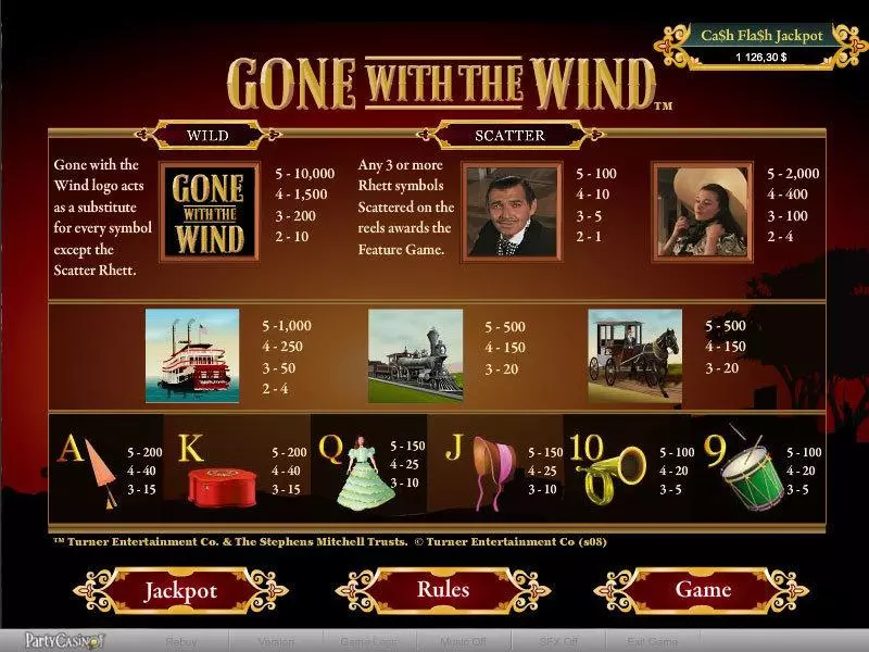 Gone With The Wind Free Casino Slot  with, delFree Spins