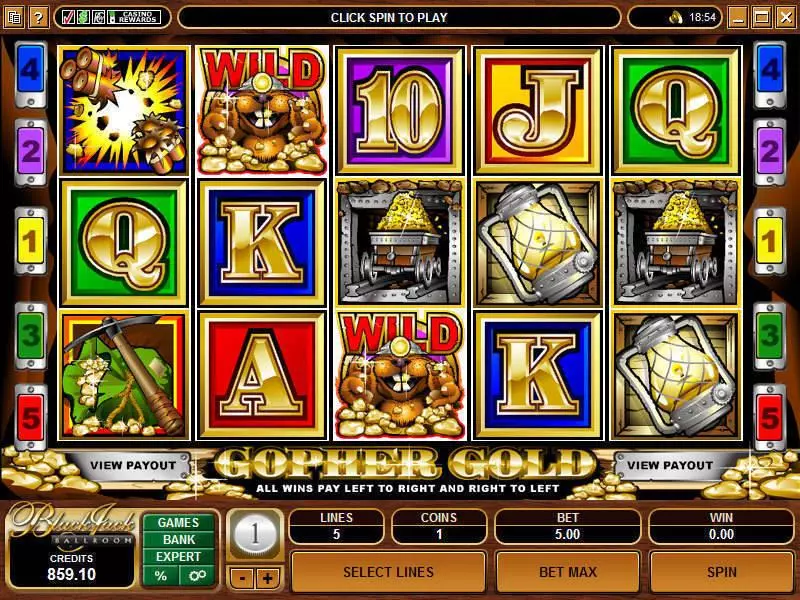 Gopher Gold Free Casino Slot 