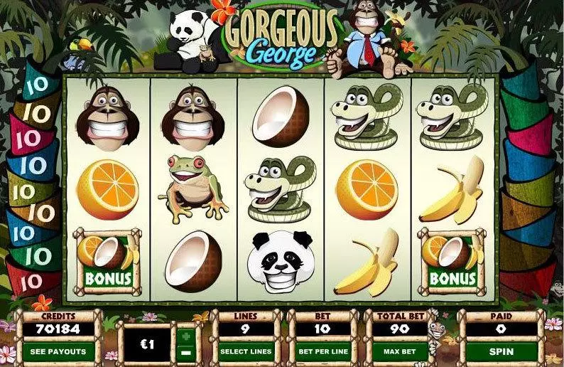 Gorgeous George Free Casino Slot  with, delSecond Screen Game