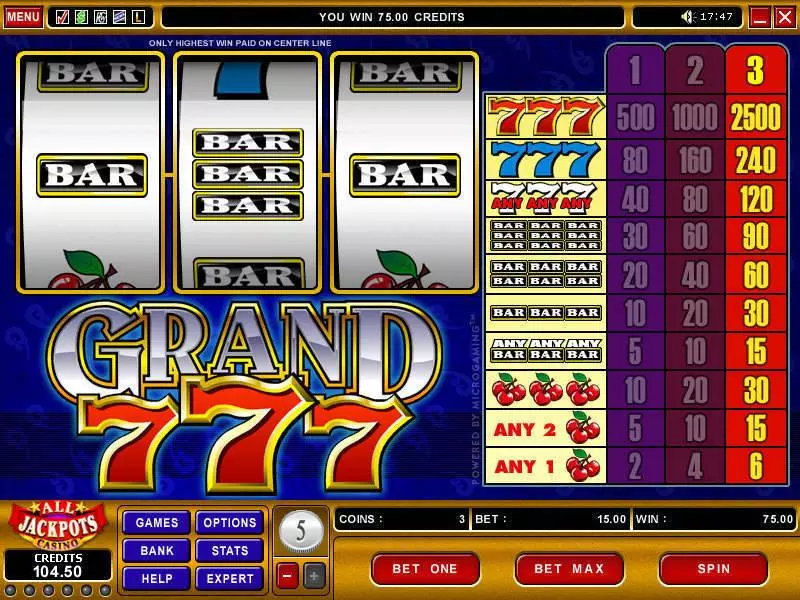 Grand 7's Free Casino Slot 