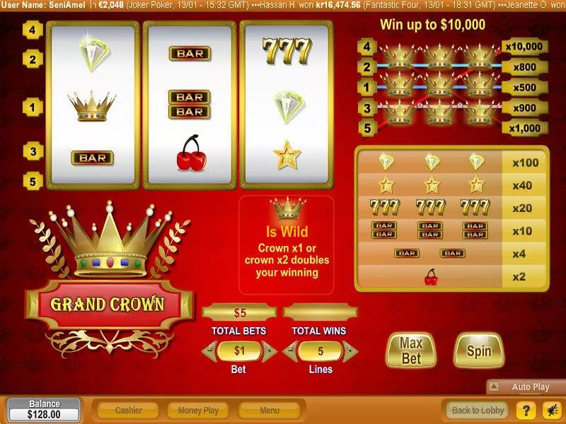 Grand Crown Free Casino Slot 