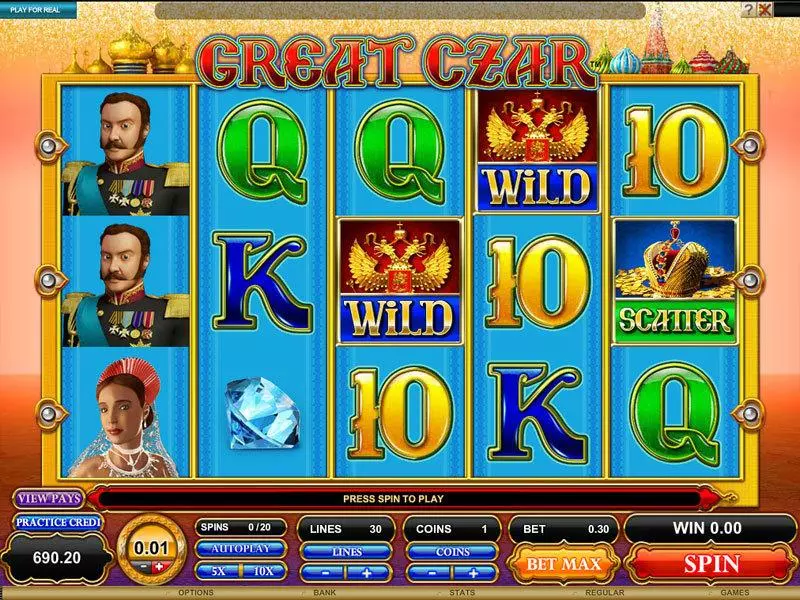 Great Czar Free Casino Slot  with, delFree Spins