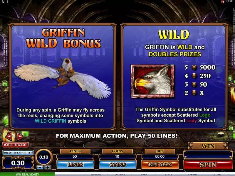 Great Griffin Free Casino Slot  with, delFree Spins
