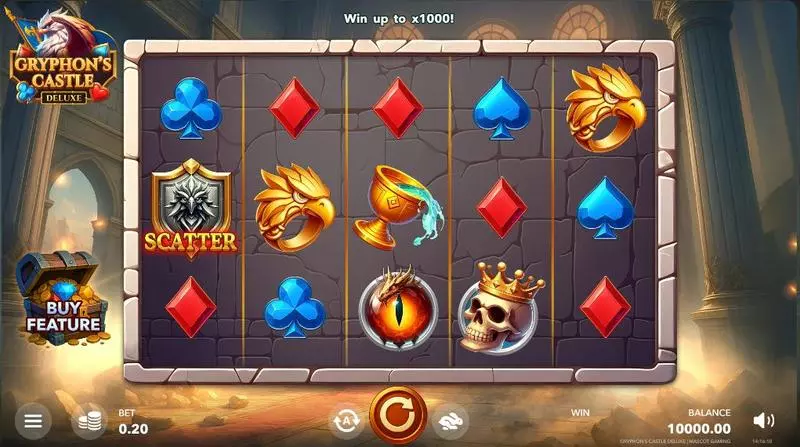 Gryphon`s Castle Deluxe Free Casino Slot  with, delBuy FeatureFree Spins