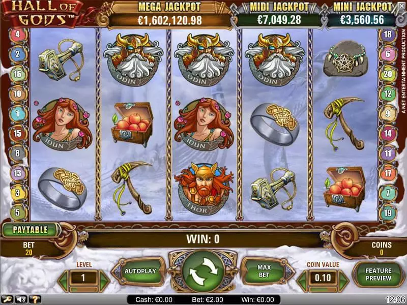 Hall of Gods Free Casino Slot  with, delFree Spins