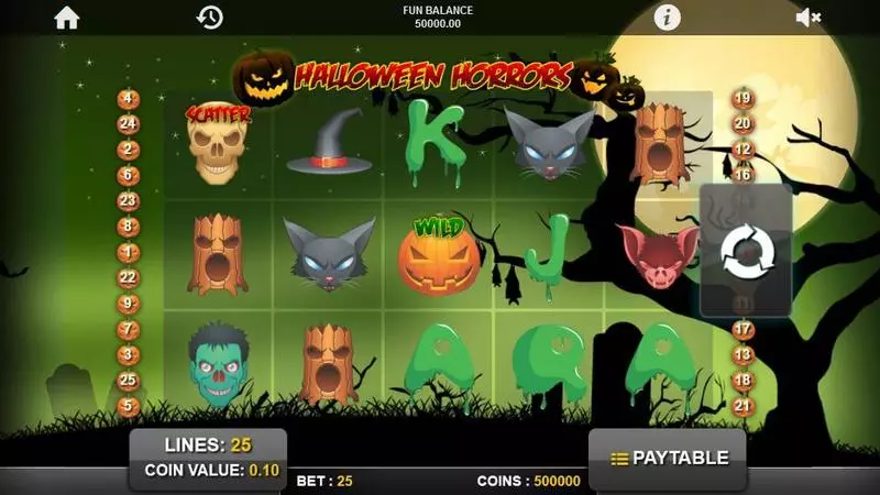 Halloween Horrors Free Casino Slot  with, delFree Spins