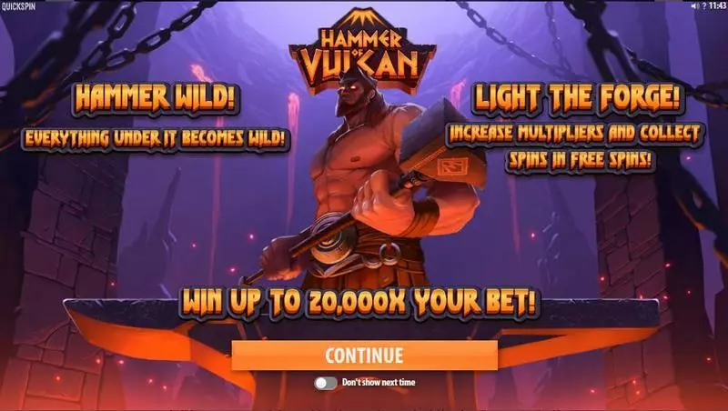 Hammer of Vulcan Free Casino Slot  with, delFree Spins