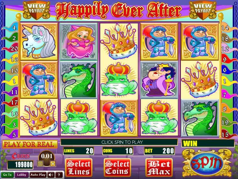 Happily Ever After Free Casino Slot  with, delFree Spins
