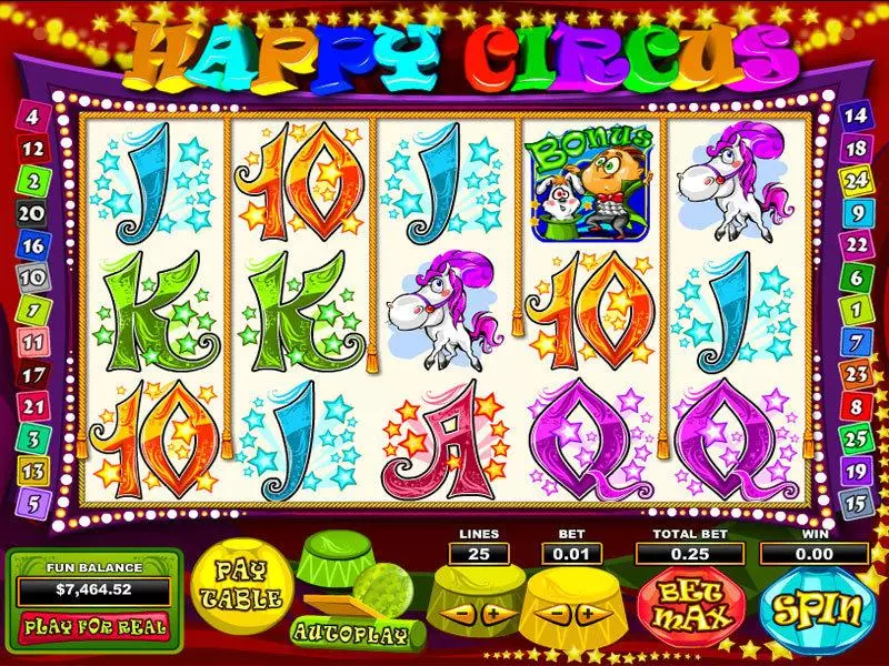 Happy Circus Free Casino Slot  with, delFree Spins