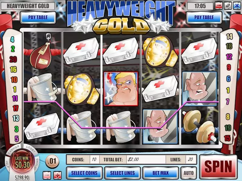 Heavyweight Gold Free Casino Slot  with, delFree Spins