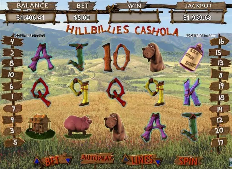 Hillbillies Cashhola Free Casino Slot  with, delFree Spins