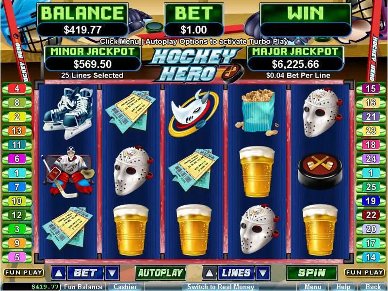 Hockey Hero Free Casino Slot  with, delFree Spins