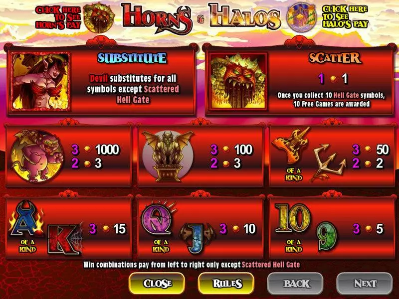 Horns and Halos Free Casino Slot  with, delFree Spins