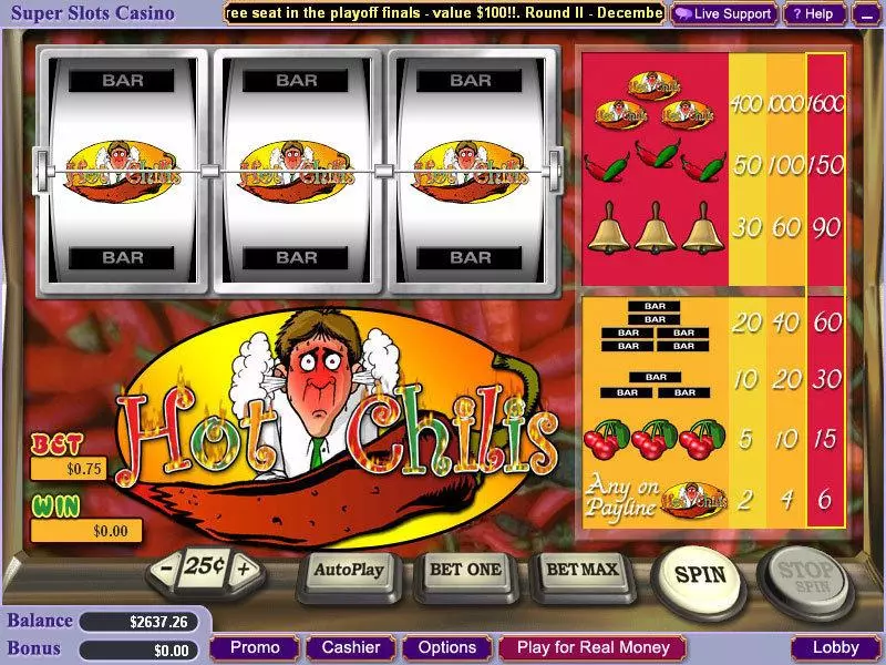 Hot Chilis Free Casino Slot 