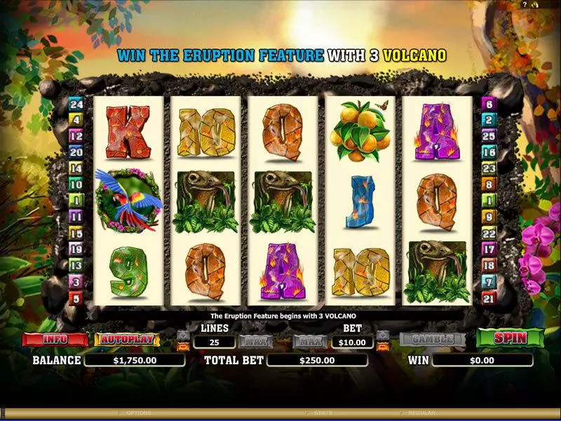 Hot Hot Volcano Free Casino Slot  with, delOn Reel Game