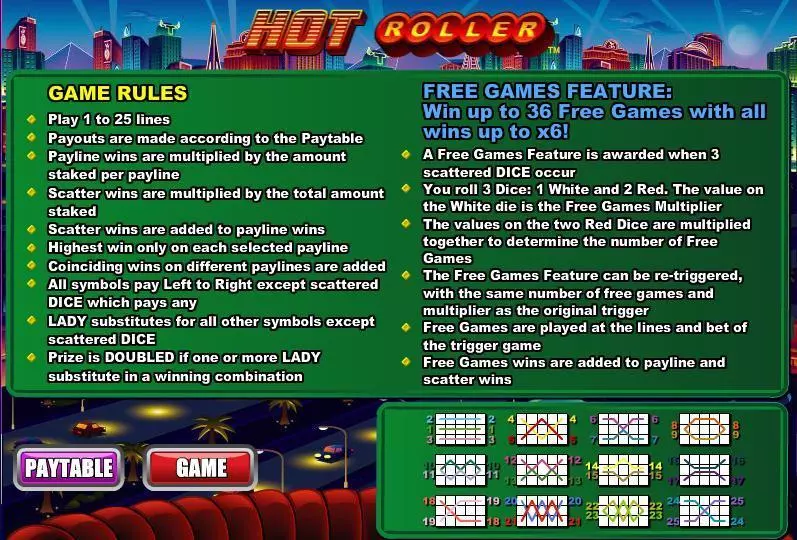 Hot Roller Free Casino Slot  with, delFree Spins