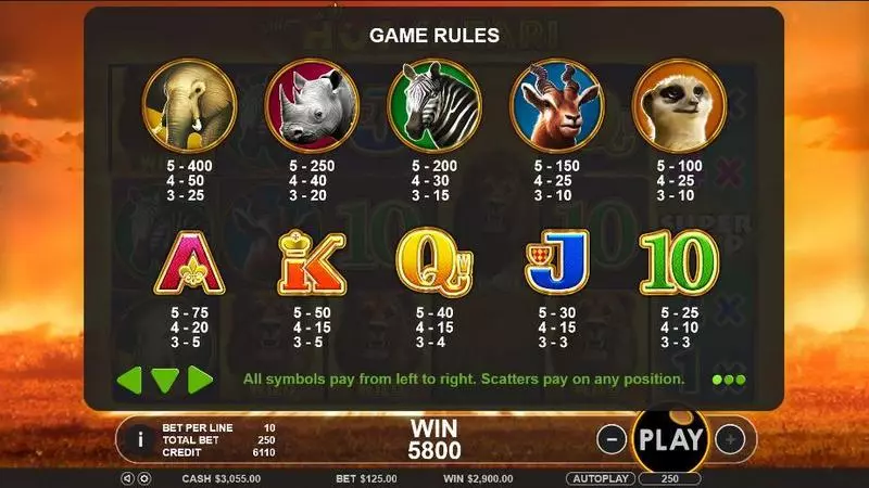 Hot Safari Free Casino Slot  with, delFree Spins