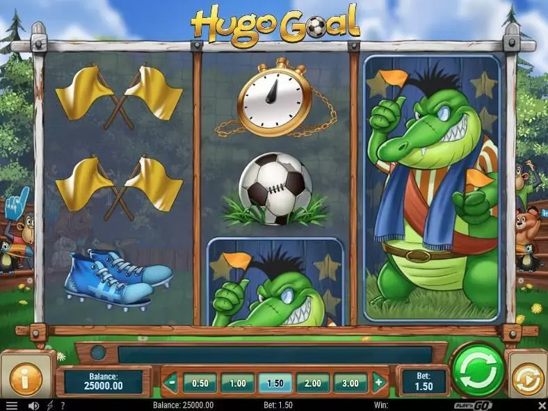 Hugo Goal Free Casino Slot  with, delSecond Screen Game