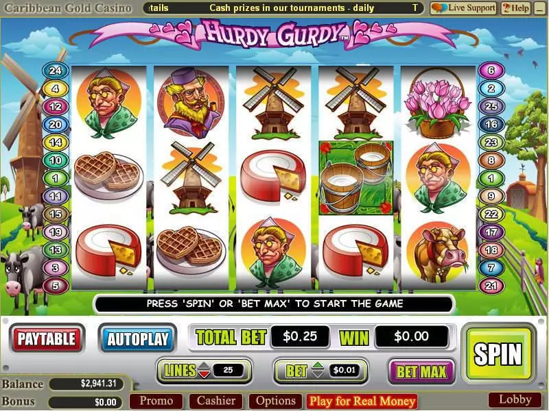 Hurdy Gurdy Free Casino Slot  with, delFree Spins
