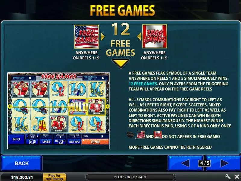 Ice Hockey Free Casino Slot  with, delFree Spins