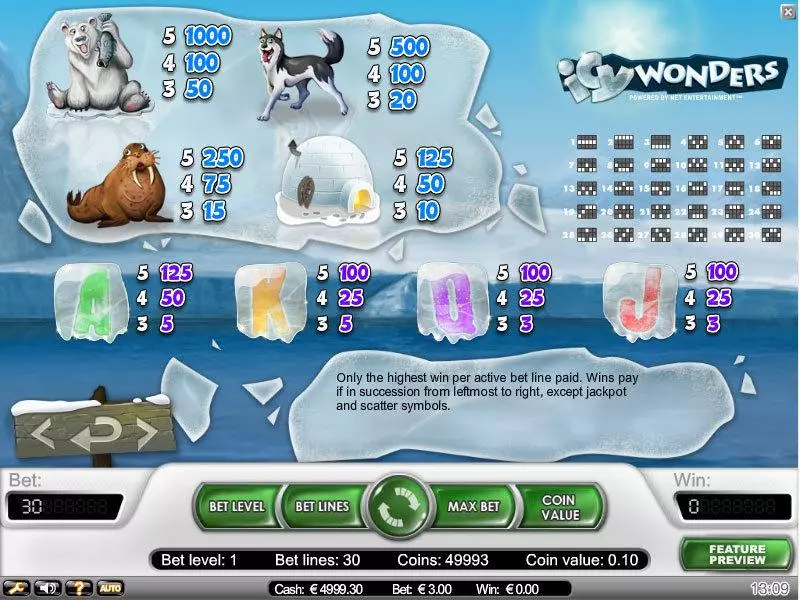 Icy Wonders Free Casino Slot  with, delFree Spins