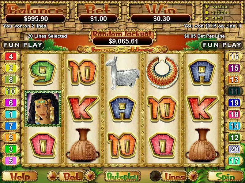 Incan Goddess Free Casino Slot  with, delFree Spins